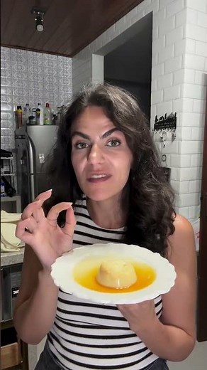 Traditional egg, milk, and condensed milk pudding... baked in the oven, without gelatin 🍮🔥