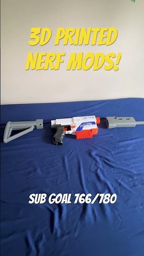 3d printed nerf mods! #3dprinting