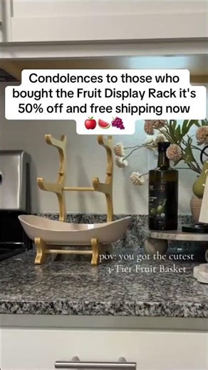 Adding spring vibes to my kitchen corner #fok #fruitholder