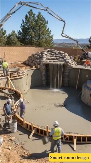Ultimate Relaxation Pool Setup 🏝️ #shortvideo #interiordesign #shortsfeed #shorts