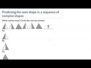 Predicting the next shape in a sequence of complex shapes
