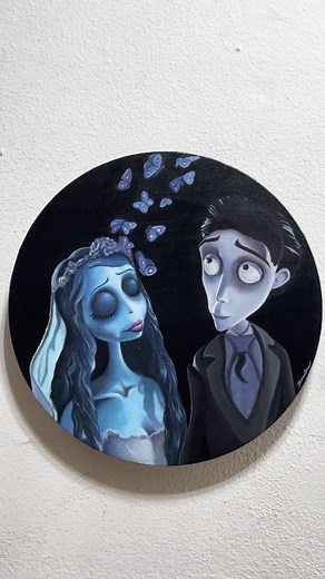 Corpse Bride Acrylic Painting Process