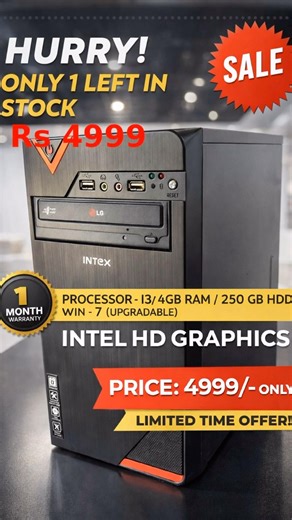 Cheapest PC Assemble🔥Full Desktop Setup Under ₹5000 | #shorts #feed #feedshorts