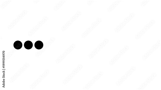 Animation of a repeating SOS Morse code signal on a striking white background. Emergency communications technology.