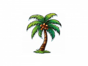 Vinyl Sticker Decal Palm Tree Island Tropical Hawaii Ocean Sign - Etsy