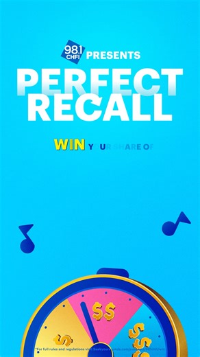 2.8K views | Recall the 98.1 CHFI bunch of songs played at 7am, 8am, 11am, 1pm, and 4pm for your chance to win  | 98.1 CHFI | Facebook