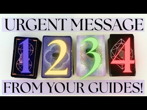 AN URGENT MESSAGE FROM YOUR SPIRIT GUIDES (Pick A Card) Tarot Reading