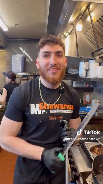 THIS GUY BUILDS CODE… AND DESTROYS SHAWARMAS 😭💻🌯🔥 “How long you been here?” “1 year.” “Cap. You move like a 10-year veteran.” 😤 “It’s natural…” “Do you like working here?” “I LOVE it… by choice 👀” Plot twist… 🎓 Carleton University 💻 Computer Science So he’s coding by day… and wrapping shawarmas like a machine by night 🤖🌯 “How many shawarmas you eat a day?” “…like 5” “FOR FREE??” “…3 😭” This place doesn’t just hire staff… they build shawarma athletes 😤🔥 📍 Mr. Shawarma Ottawa Pull up