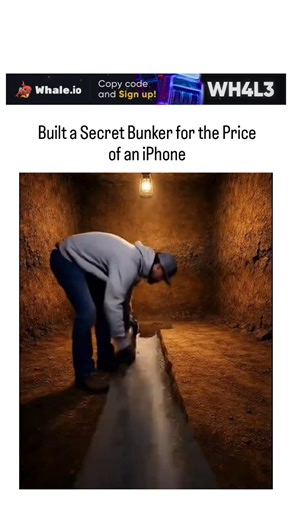 @ComicCove | Instagram shares a viral AI-generated video of a man single-handedly excavating and furnishing a backyard bunker for under $1,000, blending... | Instagram