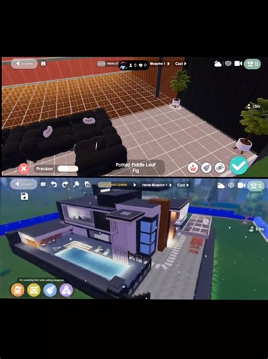 Modern Simple House Design tutorial/part5@heartopia_en #Heartopia #Heartopiaparty #house #edit #fypシ