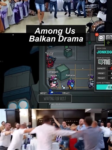 Among Us Balkan Drama #amongus #balkan #fyp #nugato #viral