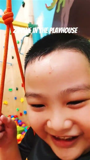 Have you ever tried to ride a zipline? #kids #playtimeforkids #playhouse #zipline