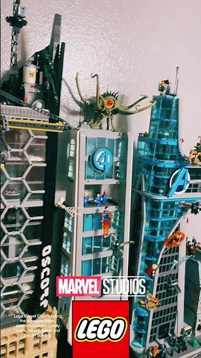 Lego Marvel City with the Avengers Tower, Sanctum Santorum, Daily Bugle, Oscorp and Baxter Building