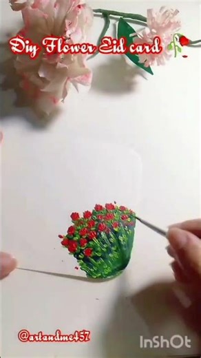 Diy Eid Card 🥀Eid series day 4/7 #shorts #art #youtubeshorts #painting #drawing #diy #artshorts