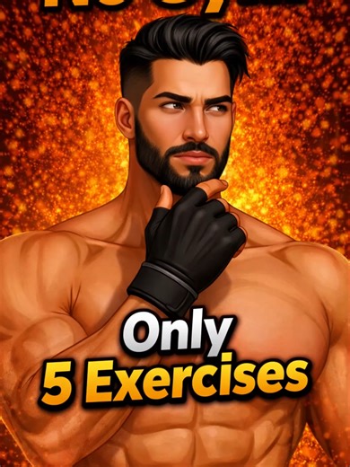 No Gym Needed | 5 Home Exercises 🔥 #homeworkout #gym #fitness #exercise