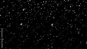 snow on winter animation overlay