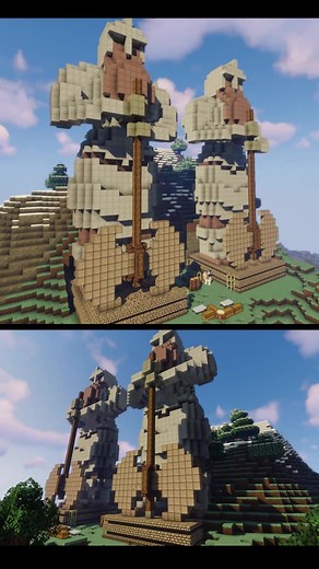 Building a Giant Dwarf Statue in Minecraft Tutorial