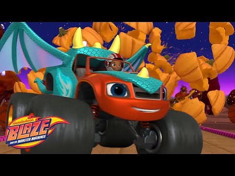 Halloween Dragon Blaze Pumpkin Smash! 🎃 | Blaze and the Monster Machines