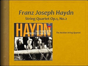 Haydn, String Quartet Op 1, no 2 - Video Score . Aeolian Quartet