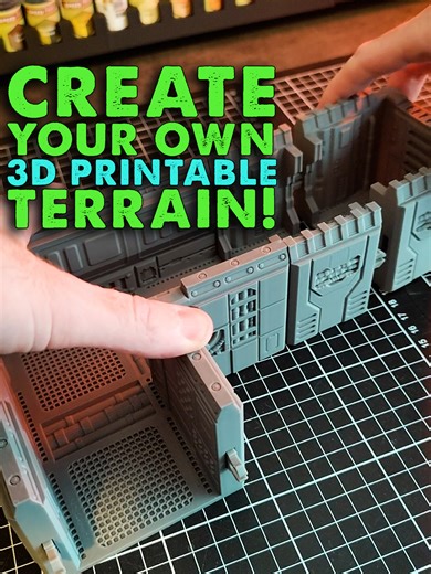 Want to make your own 3D printable terrain? This modular corridor terrain was designed right inside a browser using BeamDown. No AI, no complicated software - just a simple way to plan and build custom tabletop scenery, even if you’ve never done any 3D modelling before. In this example we’ve created a small network of modular corridors that are perfect for RPGs or skirmish tables. You can choose your own connectors (such as magnets, pegs, OpenLock, etc), mount custom features that match your the