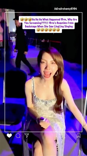 🤣🤣So Scary🤭🤣Screaming!!& Screaming! Orm's Reaction From Backstage When SHe Saw Ling Singing #lingorm