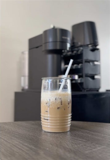 @Blue Bottle Coffee & @Nespresso Nola pod with birthday cake cold foam! 🎂💙 #coffeetiktok #latte #icedlatte #espresso #espressomachine @EarthsOwn @International_Delight @Club House Canada