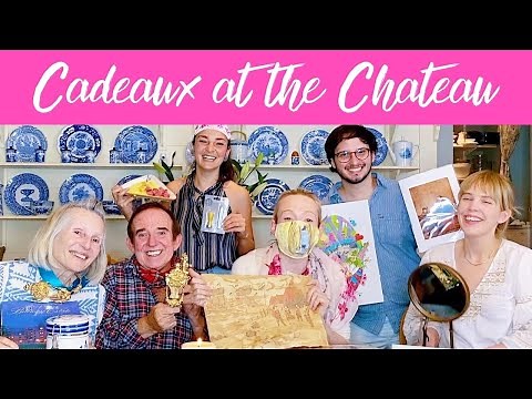 CADEAUX AT THE CHANNEL: Incredible gifts being opened at the chateau!