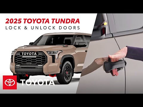 How to Use Your 2025 Toyota Tundra's Smart Key | Toyota Drive-Off Essentials
