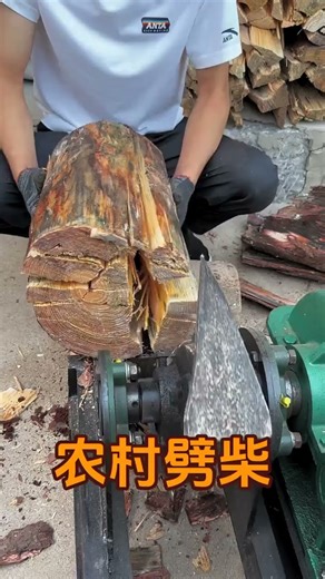 wood spliting #machine #firewoodsplitter #firecracker #electricfirecracker