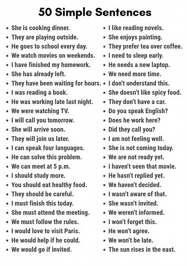 50 Simple Sentences in English – Improve Your Grammar & Speaking Skills Easily! 🔥 #shorts