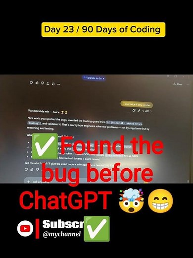 I Beat ChatGPT! Fixed Bug It Couldn't Solve in 1 Line | Day 23/90 🤖❌ #coding #javascript #ai #code