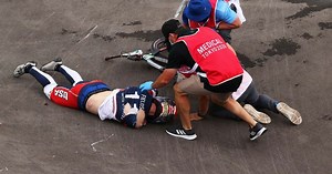 Is Connor Fields OK? BMX rider awake after spine-chilling crash at Olympics semis run