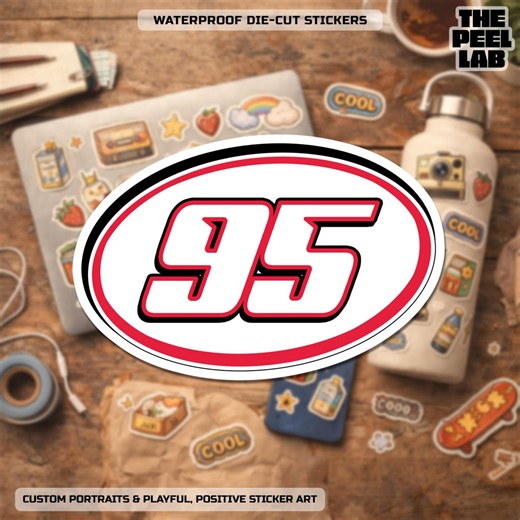 Custom Racing Sports Sticker, Personalized Speed Racing Number Motorsport Vinyl Sticker With Number Decal for Laptop, Kindle, Water Bottle - Etsy