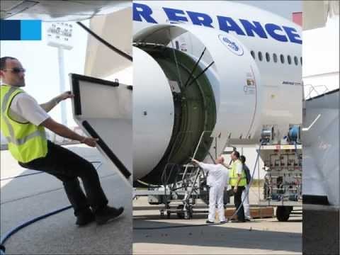 Aircraft Engine water wash - MRO - Air France Industries KLM Engineering & Maintenance (AFI KLM E&M)