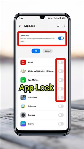 Mobile Apps lock kaise karein? 🔒📲 App Lock Setting! #Shorts #SahidulPro