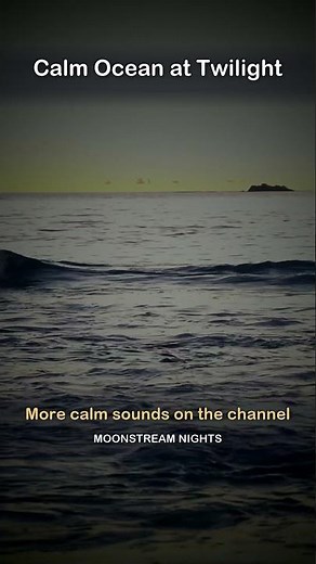 Calm Ocean at Twilight 🌊🌙 Real Ocean Sounds for Sleep