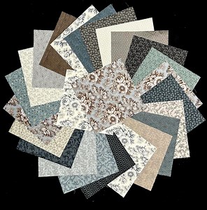 10" Layer Cake Dark & Stormy Fabric, 100% Cotton, by Maywood Studio, Quilting Fabric-42 Pre Cut Quilt Block Squares, Blue Gray Brown Cream - Etsy
