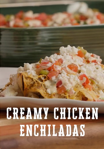 Delicious Creamy Chicken Enchiladas Recipe