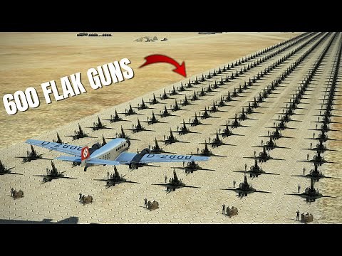 I filled an entire runway with flak guns and tried to land on it AGAIN V3 | IL-2 Sturmovik Crashes