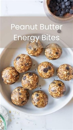 Peanut Butter Energy Bites #EnergyBites #HealthySnacks #MealPrepIdeas #NoBakeRecipes