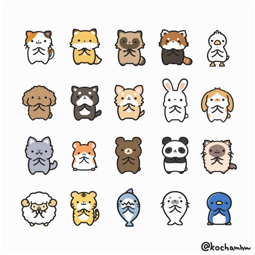 拍手してくれる素材のまとめ👏この子達以外にもたくさんいます🐾https://t.co/Vz69mEu3AZ
