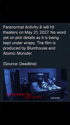 Paranormal Activity 8 #shorts #blumhouse #horrormovies