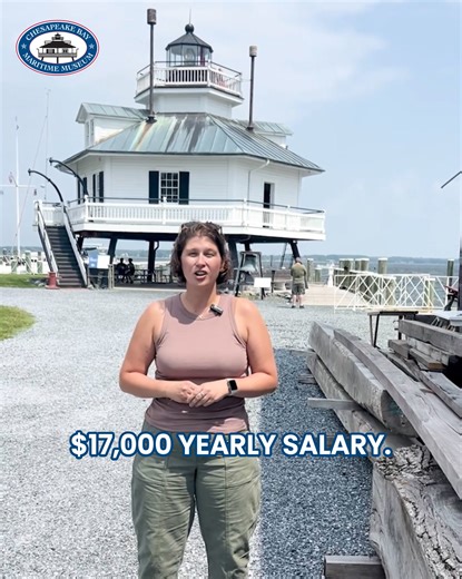 Happy National Lighthouse Day! Did you know the 1879 Hooper Strait Lighthouse was originally built to protect sailors on their journey from the Chesapeake Bay to Deal Island and beyond? After being designated for demolition in 1966, CBMM stepped in to save it. Thanks to the incredible efforts of the Arundel Corporation, this 42-ton lighthouse was moved 40 miles up the Bay to its home on Navy Point, where it has stood proudly ever since. Today, this historic screwpile lighthouse is one of CBMM’s 