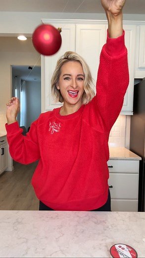 1.2K views · 19 reactions | What looks like Christmas magic… is really just a few Command Strips, some fishing line, and a little patience I’ve had so many questions about how I hung these ornaments from the ceiling, so here’s the full DIY! It’s festive, easy, and adds the prettiest holiday touch to our foyer! Shop everything I used here: https://liketk.it/5v1V5 | Jill DiGioia | Facebook