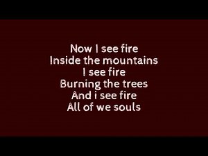Ed Sheeran - I See Fire Lyrics