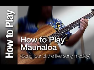 How to Play "Maunaloa" (Taro patch or open G tuning)Ki ho'alu