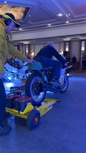 Benelli 500 GP Renzo Pasolini replica (500cc inline four cylinder engine). Location is The National Motorcycle Museum 2023 Museum Live event, Bickenhill, Solihull, West M#210 | Abigail Martin