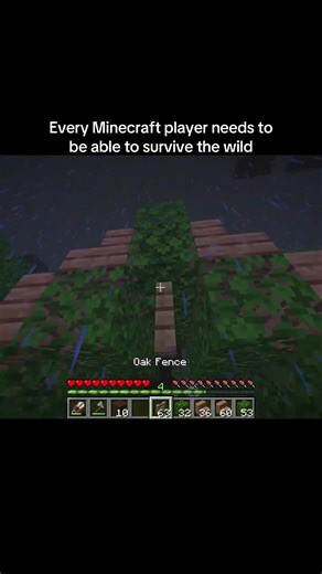 Camping in Minecraft #minecraft #minecraftmemes