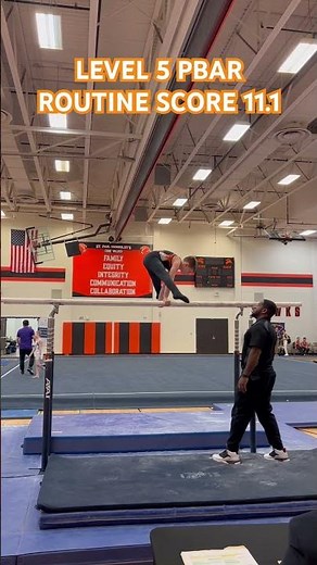 Level 5 Men's Gymnastics - Parallel Bars Routine that Scored 11.1.