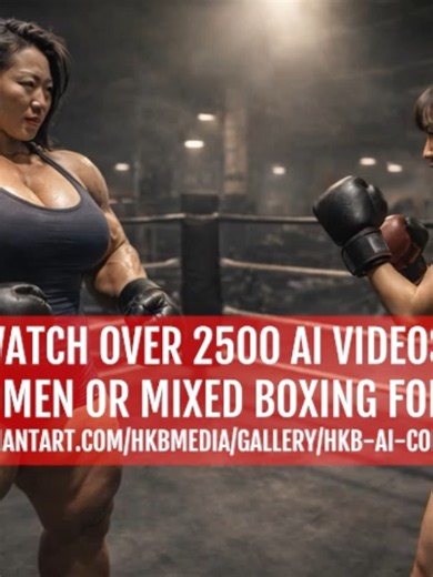 For $20, check out over 2500 of videos for various AI generated female & mixed boxing concepts as I was learning or getting familiar with AI tools. #bbwboxing #boxing #fbbboxing #amazonwomen #aivideos #deviantart #crazyfights #bigvssmall #womenfighters#musclewomen #mamsaidknockyouout #bigwomenboxing #davidvsgolaiath